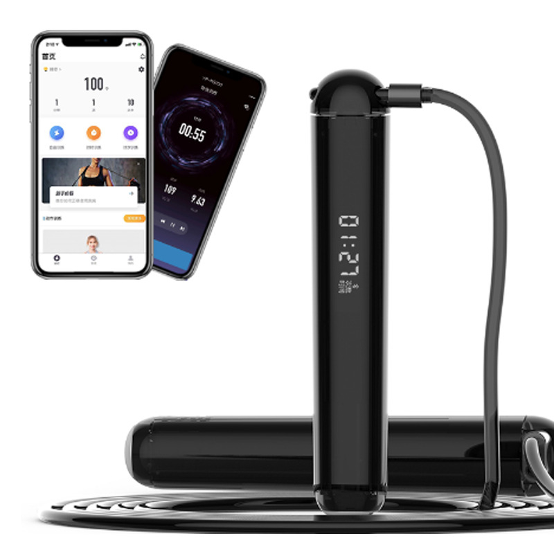 Corde de saut intelligente avec logo APP personnalisé Corde de saut numérique Vitesse de remise en forme Calorie de comptage