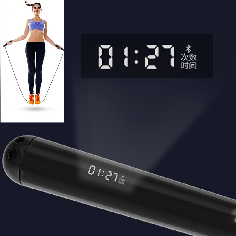 Corde de saut intelligente avec logo APP personnalisé Corde de saut numérique Vitesse de remise en forme Calorie de comptage