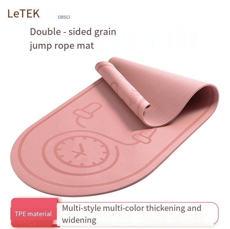 Urich EG0195 TPE Square Saut à la corde rose étanche à l'eau / Eco Friendly Yoga Saut à la corde
