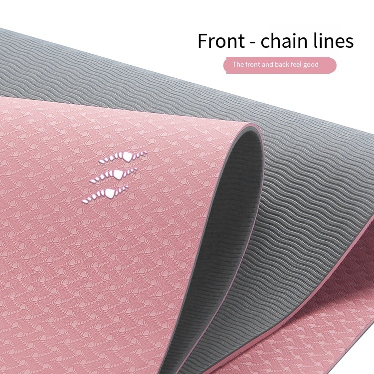 Logo personnalisé TPE Yoga et Pilates Mat par Urich Modèle EG0146 Couleur rose 173cm Longueur