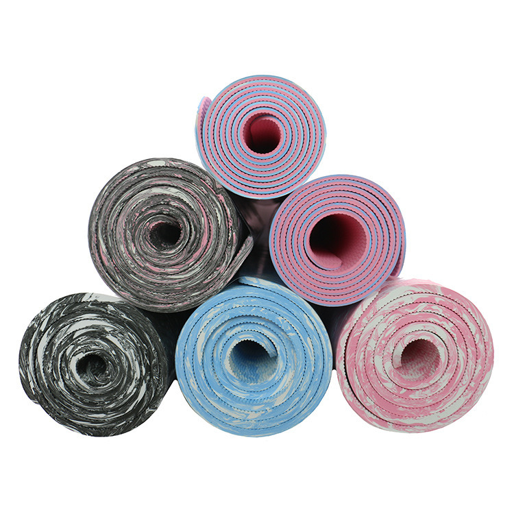 Logo personnalisé TPE Yoga et Pilates Mat par Urich Modèle EG0146 Couleur rose 173cm Longueur