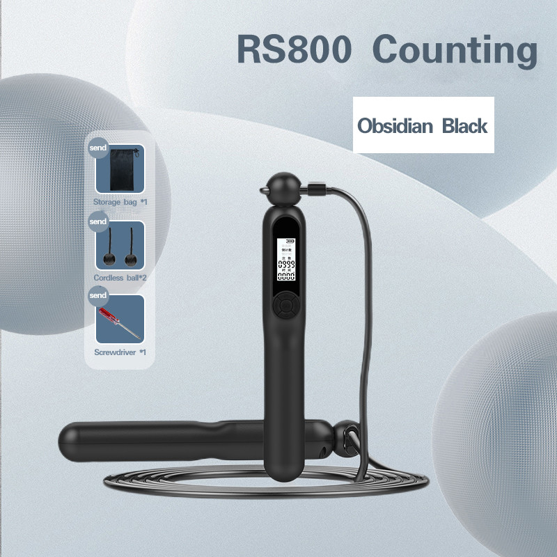 Corde remplaçable pour brûler les graisses Sport professionnel Compteur électronique intelligent Corde de saut sans Bluetooth
