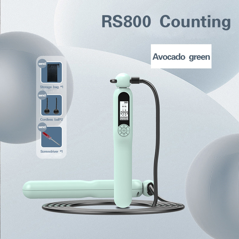Corde remplaçable pour brûler les graisses Sport professionnel Compteur électronique intelligent Corde de saut sans Bluetooth
