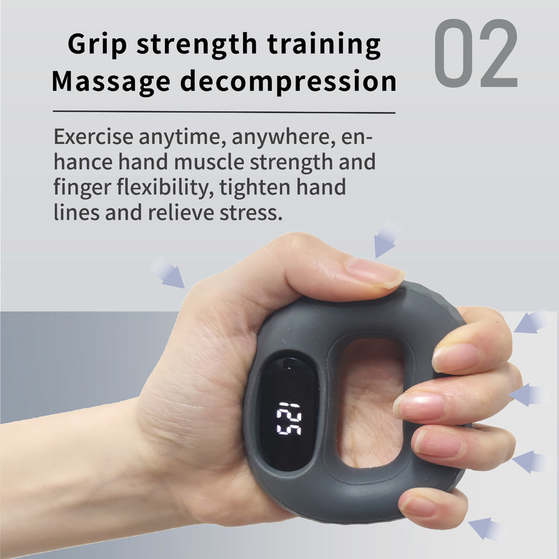 Appareil de force d'adhérence en silicone Anneau de rééducation des doigts Entraînement à la main Appareil de force d'adhérence des pneus Hommes et femmes Condition physique des avant-bras