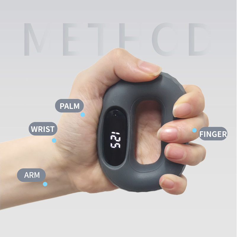 Appareil de force d'adhérence en silicone Anneau de rééducation des doigts Entraînement à la main Appareil de force d'adhérence des pneus Hommes et femmes Condition physique des avant-bras