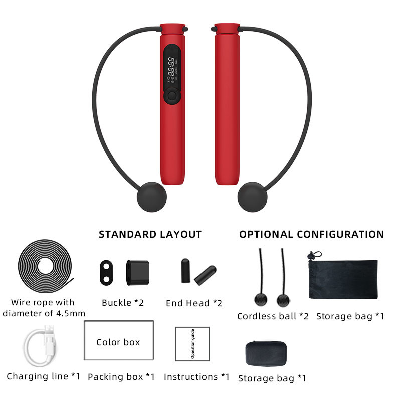 Une nouvelle connexion Bluetooth pour sauter la corde pour perdre du poids peut être comptée et rechargée.