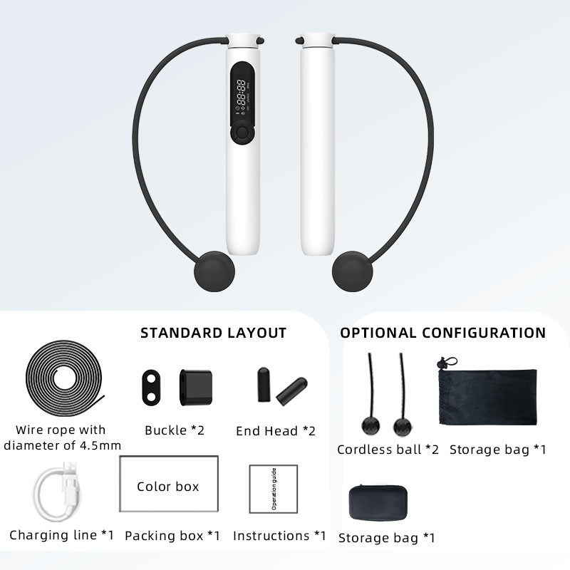 Bluetooth sans fil saut à la corde spéciale de compte à l' intérieur exercice de remise en forme pour perdre du poids